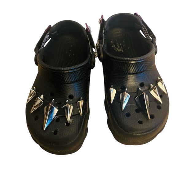 CROCS Other - CROCS MARVEL Kids Black Panther Kids Classic All-Terrain Clog Size 12